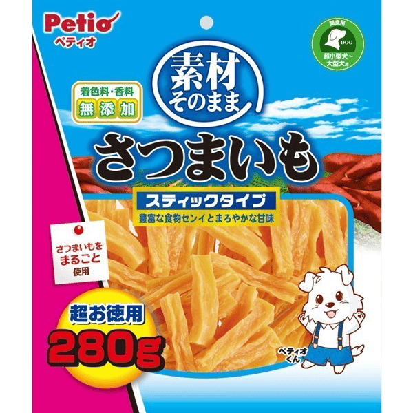 ペティオ 素材そのまま さつまいも スティックタイプ 280g