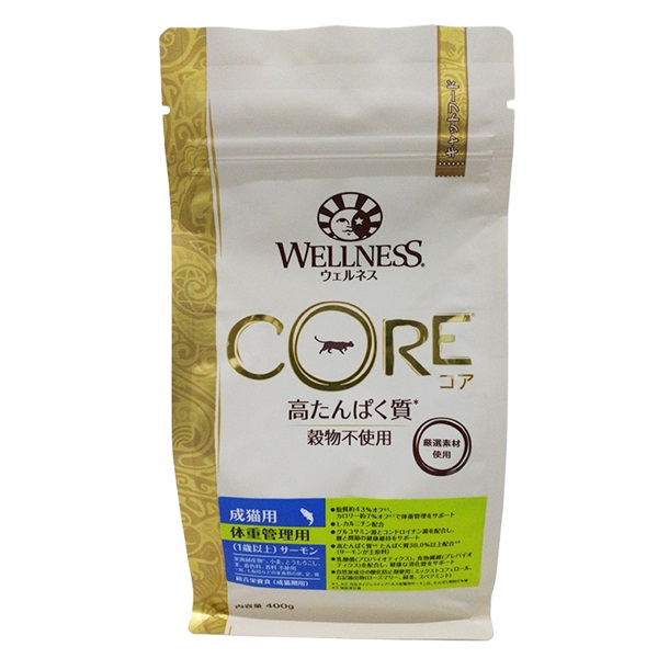 ウェルペット ジャパン ウェルネス コア 体重管理用 成猫用(1歳以上) サーモン 400g