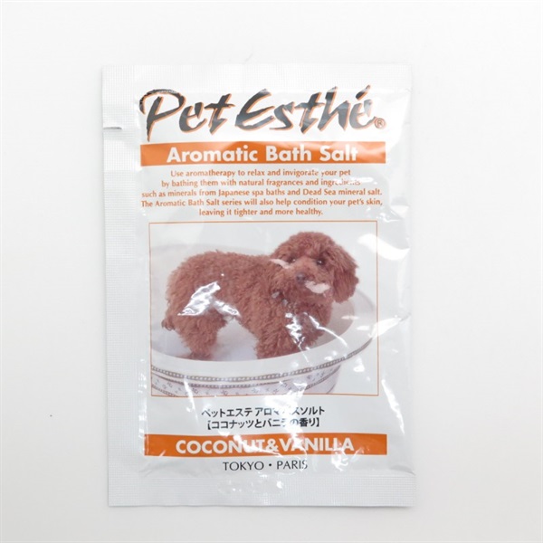 ニチドウ ペットエステ アロマバスソルト ココナッツ＆バニラの香り 15g(ココナッツ＆バニラの香り)