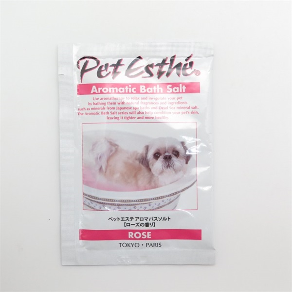 ニチドウ ペットエステ アロマバスソルト ローズの香り 15g