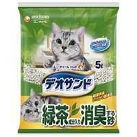 ◆ユニ・チャーム デオサンド 緑茶成分入り消臭する砂 5L