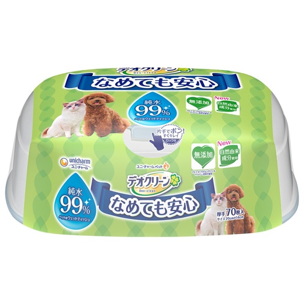 ユニ・チャーム デオクリーン 純水99%ウェットティッシュ本体 70枚