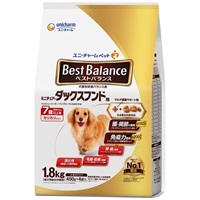 ◆ユニ・チャーム ベストバランス カリカリ仕立て ミニチュア･ダックスフンド用 7歳以上用 1.8kg