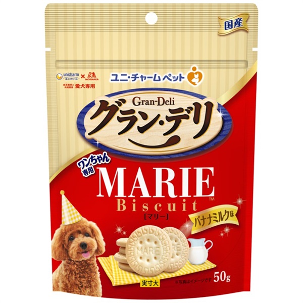 ユニ・チャーム グラン･デリ ワンちゃん専用マリービスケット バナナミルク味 50g(バナナミルク味)