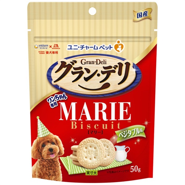 ユニ・チャーム グラン･デリ ワンちゃん専用マリービスケット ベジタブル味 50g