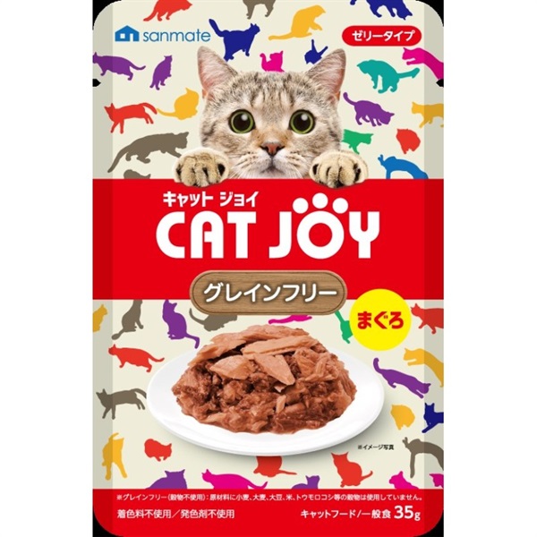 サンメイト CATJOY パウチ グレインフリーまぐろ 35g