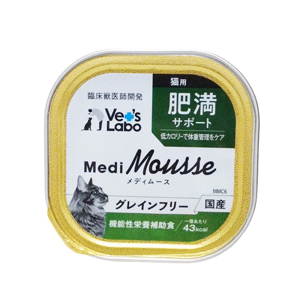 ジャパンペット コミュニケーションズ Vet's Labo メディムース 猫用 肥満サポート 95g(肥満サポート)