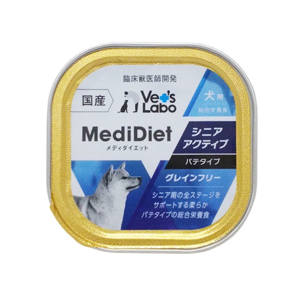 ジャパンペットコミュニケーションズ Vet`s Labo メディダイエット 犬用 シニアアクティプ パテタイプ 95g