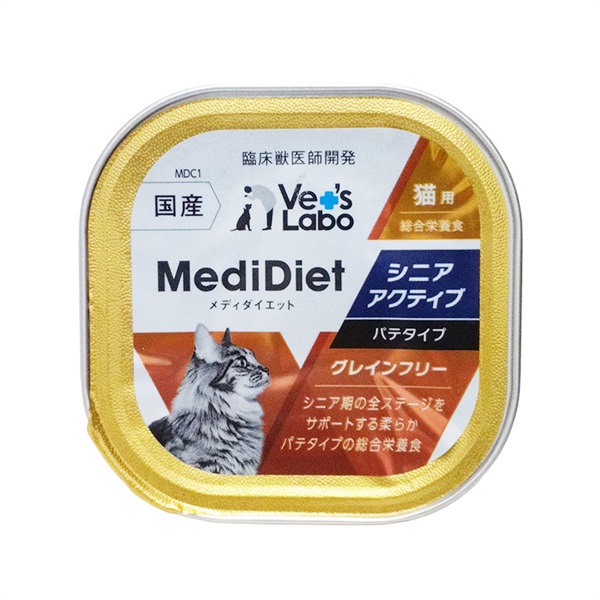 ジャパンペット コミュニケーションズ Vet's Labo メディダイエット 猫用 シニアアクティブ パテタイプ 95g(パテタイプ)