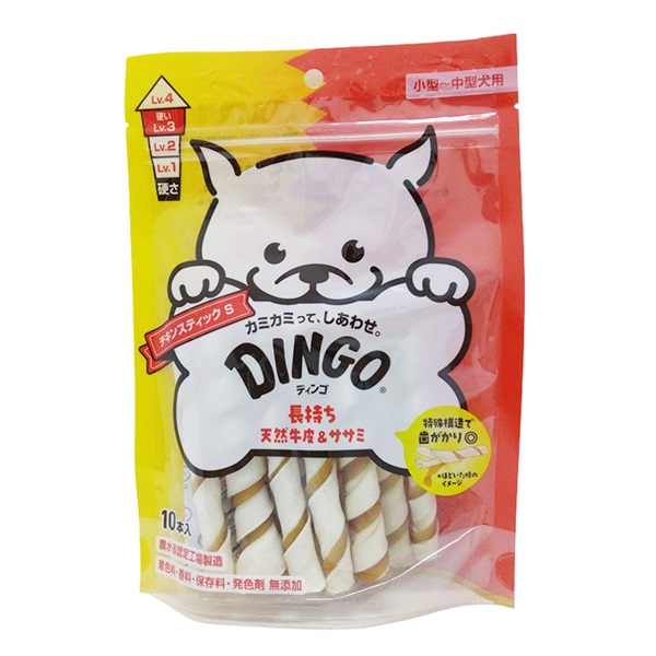 スペクトラム ブランズ ジャパン DINGO チキンスティック S 10本入 小型~中型犬用
