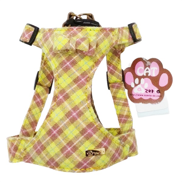 AZERIA パピロンCATハーネス S イエロー 猫用(S イエロー 猫用)