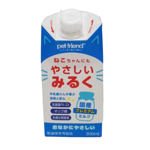トーエートレーディング ねこちゃんにもやさしい みるく 300ml