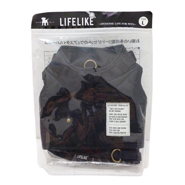 LIFE LIKE ミルアウトドアハーネス L ブラック(L ブラック)