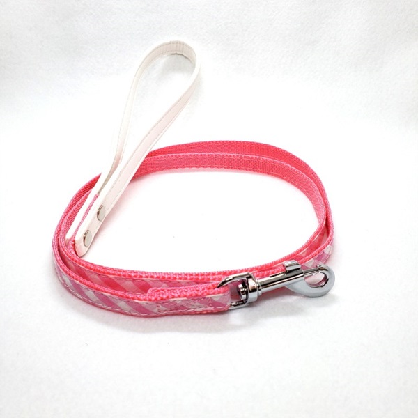 リードッグ LEADOG NEWギンガムチェックリード SS ピンク(ピンク)