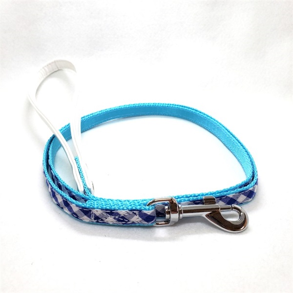 リードッグ LEADOG NEWギンガムチェックリード S ブルー(ブルー)