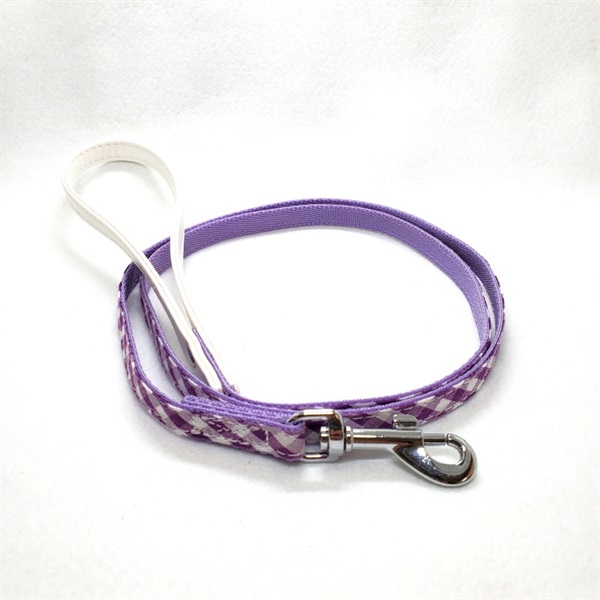 リードッグ LEADOG NEWギンガムチェックリード M パープル