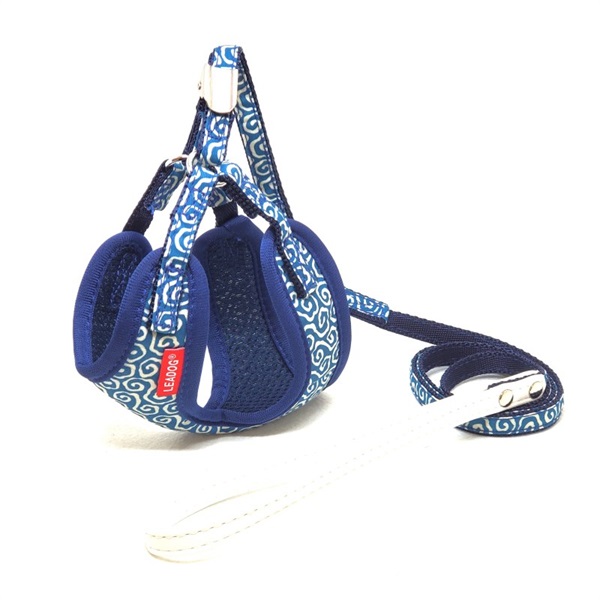 リードッグ LEADOG 唐草キャットハーネスリード SS ブルー(SS ブルー)