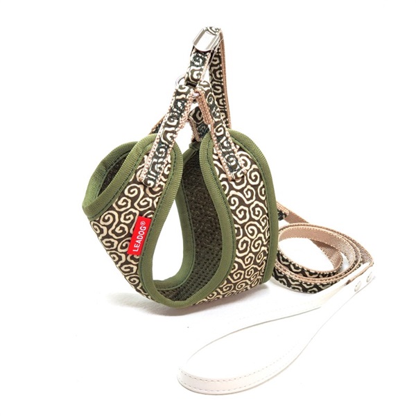 リードッグ LEADOG 唐草キャットハーネスリード S オリーブ