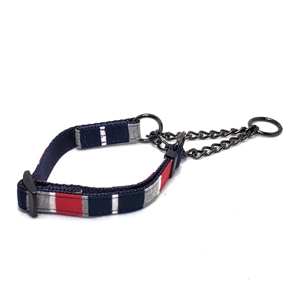 リードッグ LEADOG パステルボーダーハーフチェーンカラー SS ネイビー