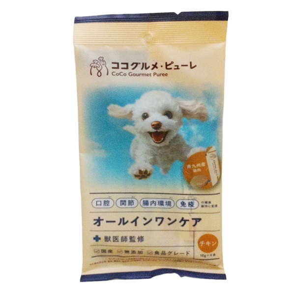 バイオフィリア ココグルメ・ピューレ オールインワンケア チキン 10g×4本(チキン 10g×4本)