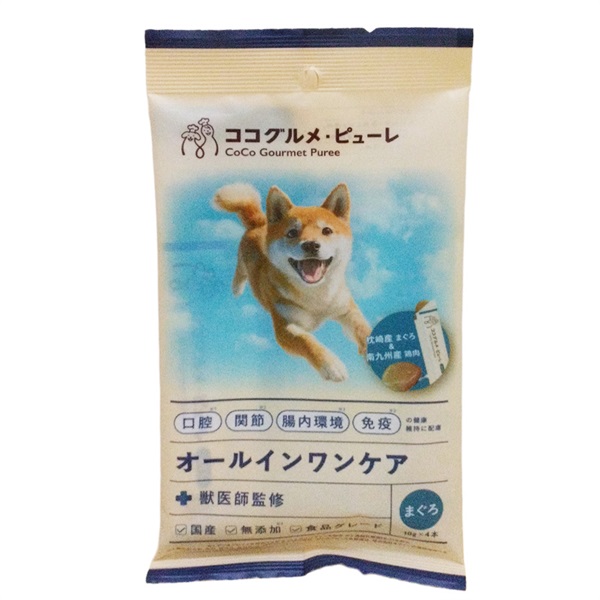 バイオフィリア ココグルメ・ピューレ オールインワンケア まぐろ 10g×4本