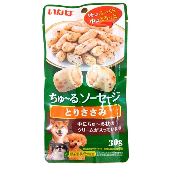 いなば ちゅ~る ソーセージ とりささみ 30g(とりささみ 30g)
