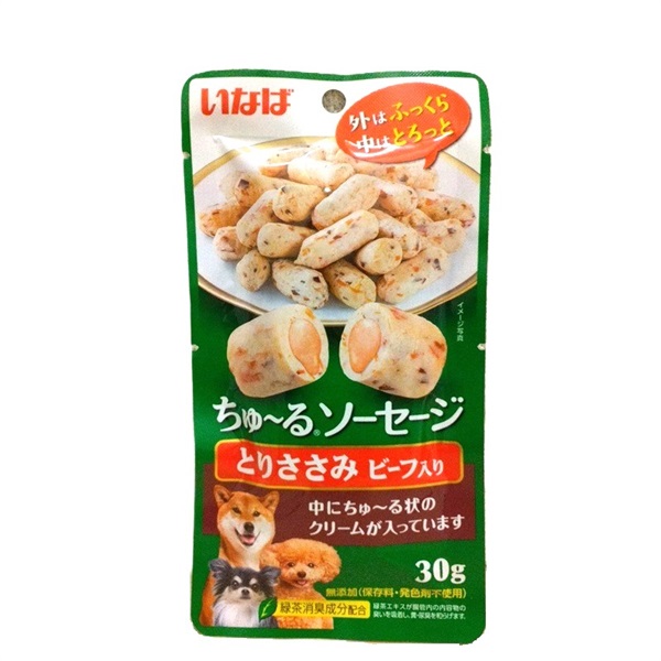 いなば ちゅ~る ソーセージ とりささみ ビーフ入り 30g(とりささみ ビーフ入り 30g)