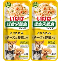 ◆いなばペットフード ツインズ とりささみ チーズ＆野菜入り 80g(40g×2)