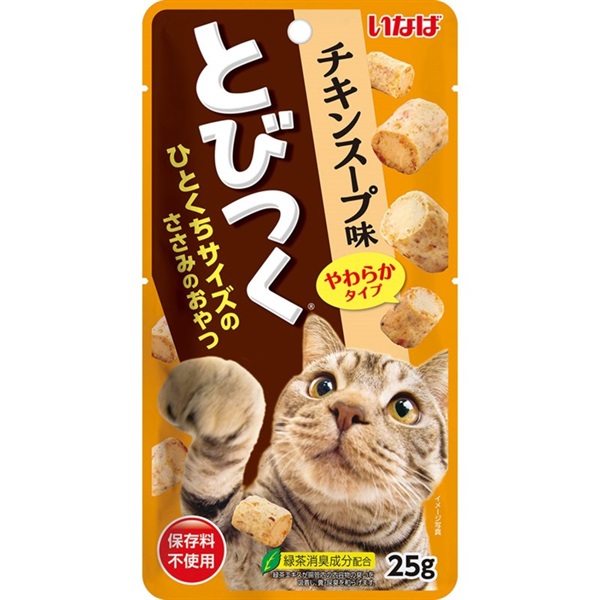 いなばペットフード とびつく チキンスープ味 25g