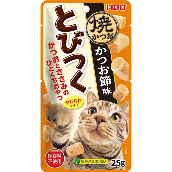 いなばペットフード とびつく焼かつお かつお節味 25g(かつお節味)