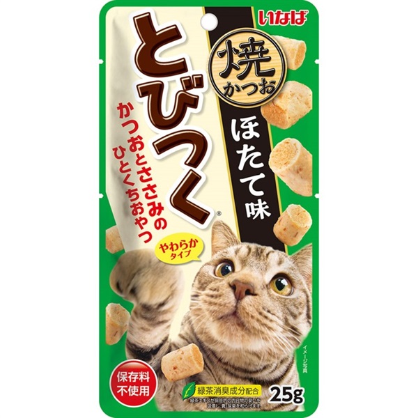 いなばペットフード とびつく焼かつお ほたて味 25g