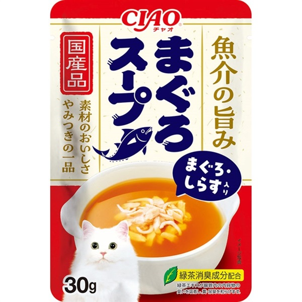 いなばペットフード CIAO スープ まぐろスープ まぐろ・しらす入り 30g(まぐろ・しらす入り)