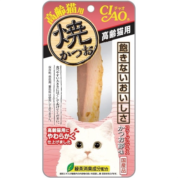 いなばペットフード CIAO 焼かつお 高齢猫用 かつお節味 1本