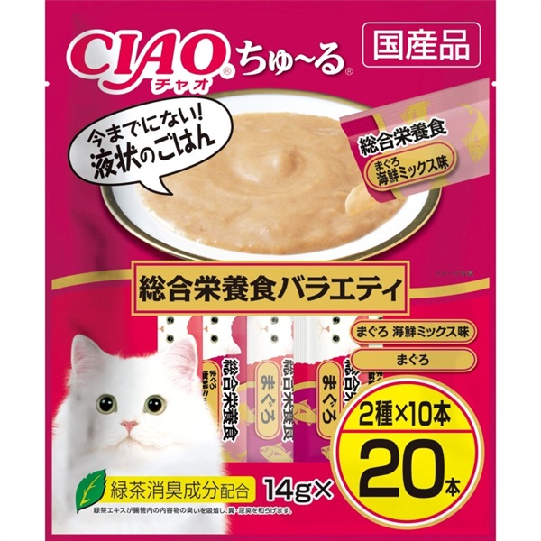 ◆いなばペットフード CIAO ちゅ～る 総合栄養食バラエティ 14g×20本