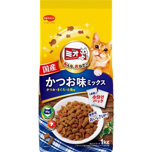日本ペットフード ミオドライミックス かつお味 1kg