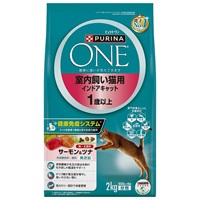 ◆ネスレ日本 ピュリナワンキャット 室内飼い猫用 1歳以上 サーモン＆ツナ 2kg