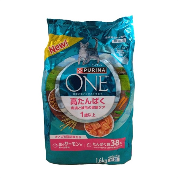 ネスレ日本 ピュリナ ワン 高たんぱく 皮膚と被毛の健康ケア サーモン 1.6kg(400g×4袋)(サーモン 1.6kg(400g×4袋))