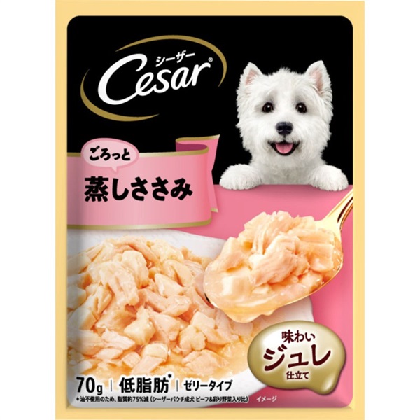 マースジャパンリミテッド シーザー ごろっと蒸しささみ 70g(プレーン)
