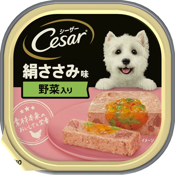 マースジャパンリミテッド シーザー 絹ささみ味 野菜入り 100g