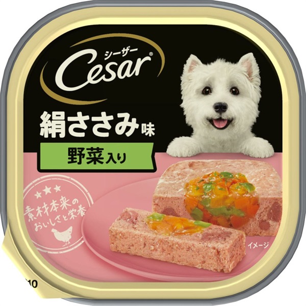 マースジャパンリミテッド シーザー 絹ささみ味 野菜入り 100g(野菜入り)