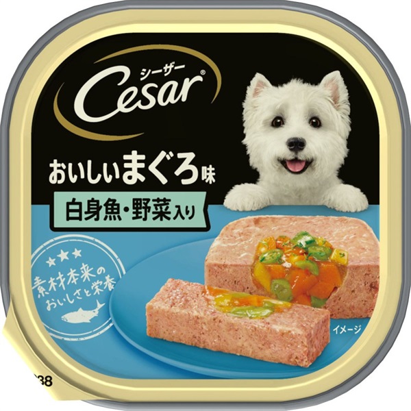 マースジャパンリミテッド シーザー おいしいまぐろ味 白身魚・野菜入り 100g(白身魚・野菜入り)