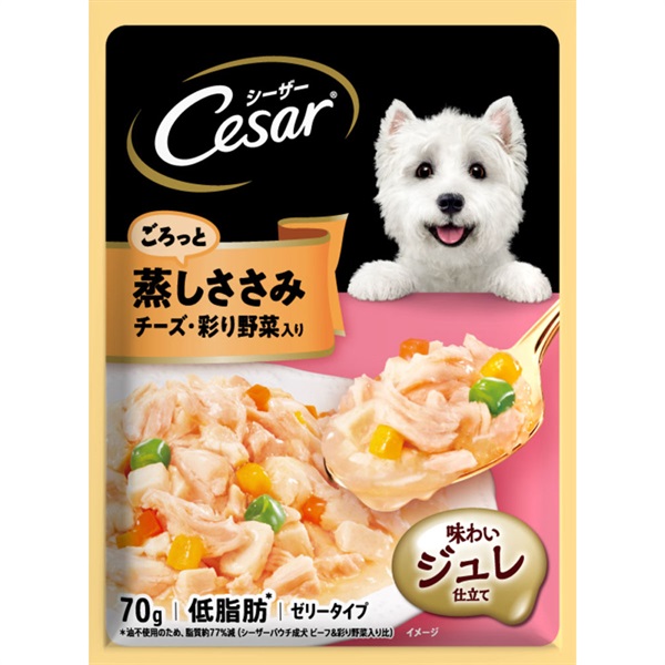マースジャパンリミテッド シーザー ごろっと蒸しささみ チーズ・彩り野菜入り 70g