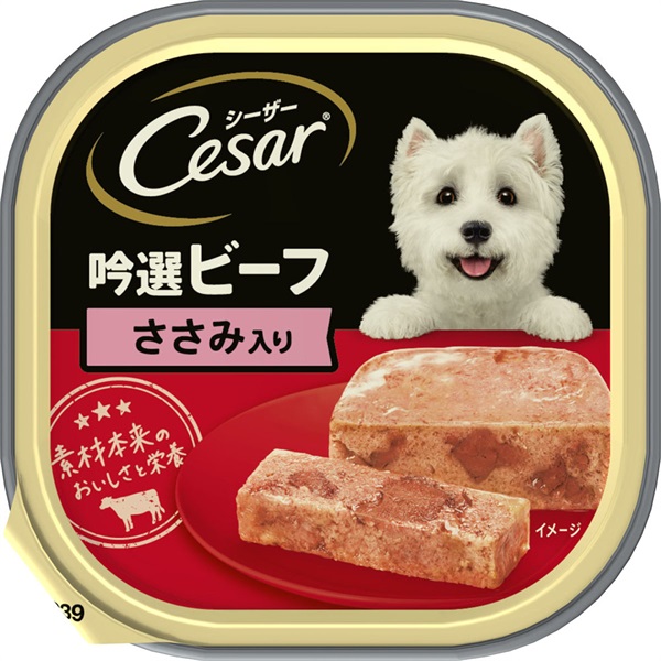 マースジャパンリミテッド シーザー 吟選ビーフ ささみ入り 100g