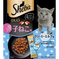 ◆マースジャパンリミテッド シーバデュオ 12ヶ月までの子ねこ用 クリーミーミルク味 200g