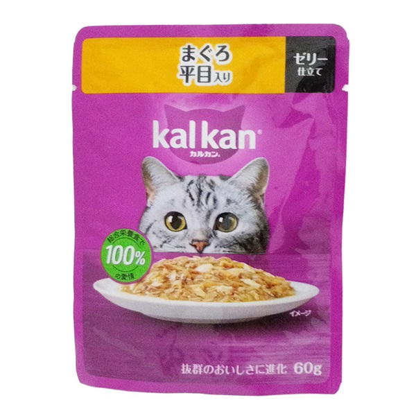 マースジャパン リミテッド カルカン パウチ まぐろ 平目入り ゼリー仕立て 60g(まぐろ 平目入り)