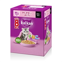 マース カルカンパウチ 子ねこ用 かにかま入りまぐろ ６０ｇＸ８袋