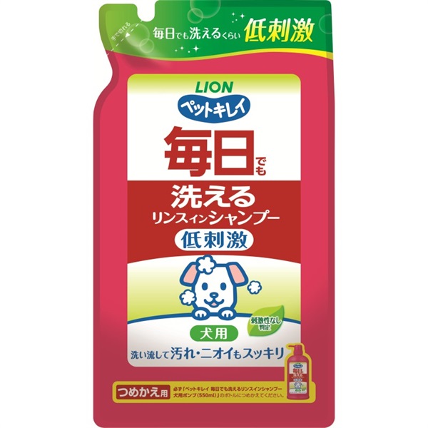 ライオンペット ペットキレイ 毎日でも洗えるリンスインシャンプー 犬用 つめかえ用 400ml