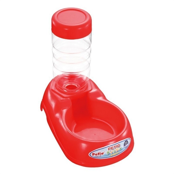 ペティオ PETIOディッシュ 給水器付き レッド(レッド)
