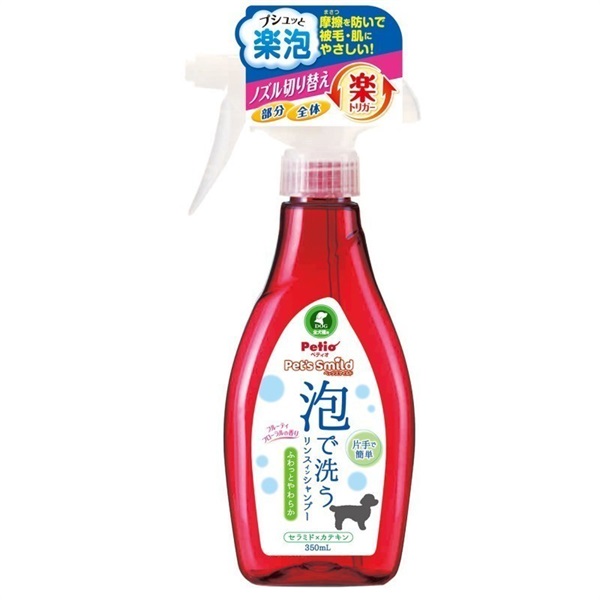 ペティオ Pスマイルド 泡で洗うリンスインシャンプー ふわっとやわらか 全犬種用350mL(リンスインシャンプー)
