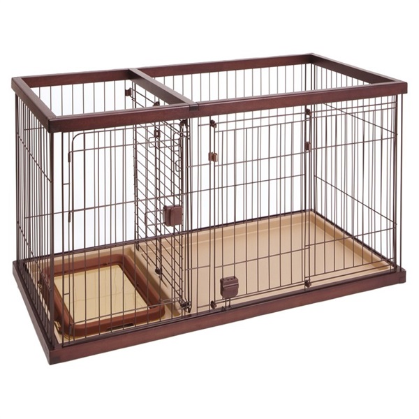 ペティオ トイレのしつけが出来る ドッグルームサークル ブラウン レギュラー(ブラウン レギュラー)